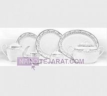 سرویس چینی آرین نقره ای سرویس چینی آرین نقره ای